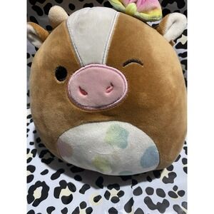 Kellytoy Squishmallows "Griella The Cow" Farm Squad Series 8" Plush Toy